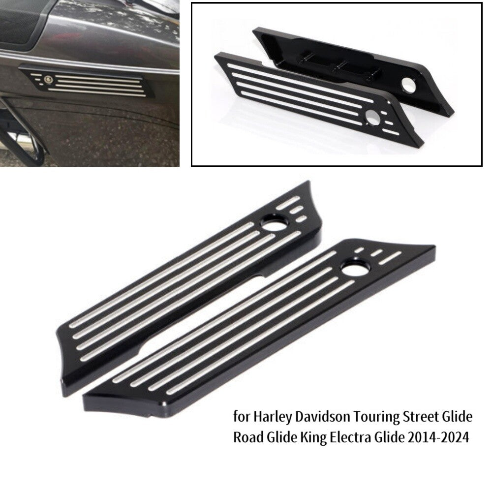 CNC Saddlebag Latch Covers Fit for Harley Touring Electra Street Glide 2014-UP