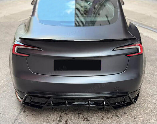ABS Carbon Fiber Rear Door Tail Trunk Spoiler For Model 3 2024-2025 n