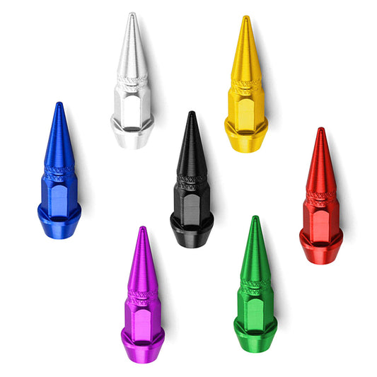 4 or 8PCS Car Spike Tire Valve Stem Caps Truck Bike Wheel Air Dust Cap Universal Q