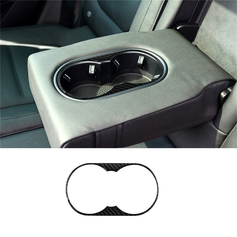 2x Red Carbon Fiber Interior Front Door Panel Cover Trim Strip for Camry v
