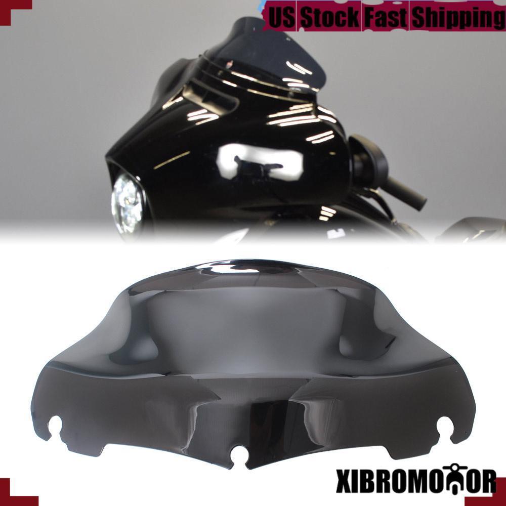 Black 9 Wave Windshield Windscreen for Harley Touring Electra Street Glide 14+ Q