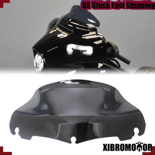 Black 9 Wave Windshield Windscreen for Harley Touring Electra Street Glide 14+ Q