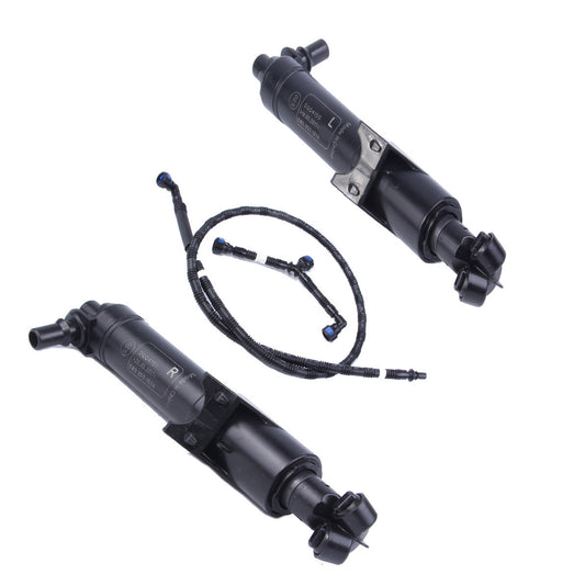 L& R Headlight Washer Sprayer Nozzle&Hose Kit for AUDI for A4 S4 #8W0955101/102A # Q