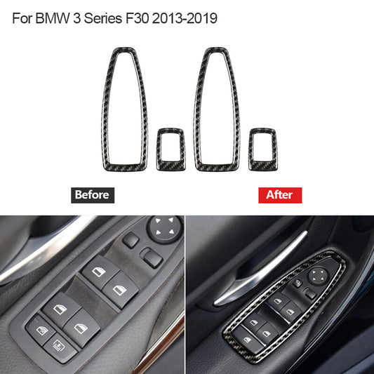 Red Carbon Fiber Gear Shift Inner Frame Cover Trim for Kia Cadenza 2014-2016 v