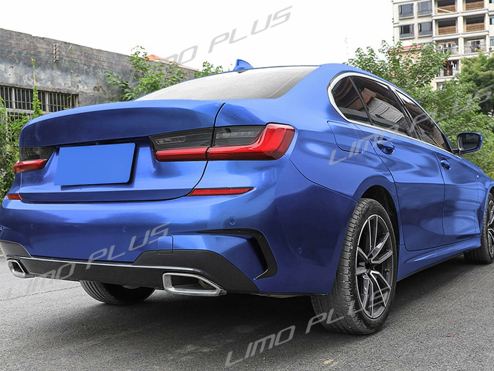 Carbon Fiber Look ABS Rear Bumper Vent Canards for G20 M340i 330i 330e 2019+ v