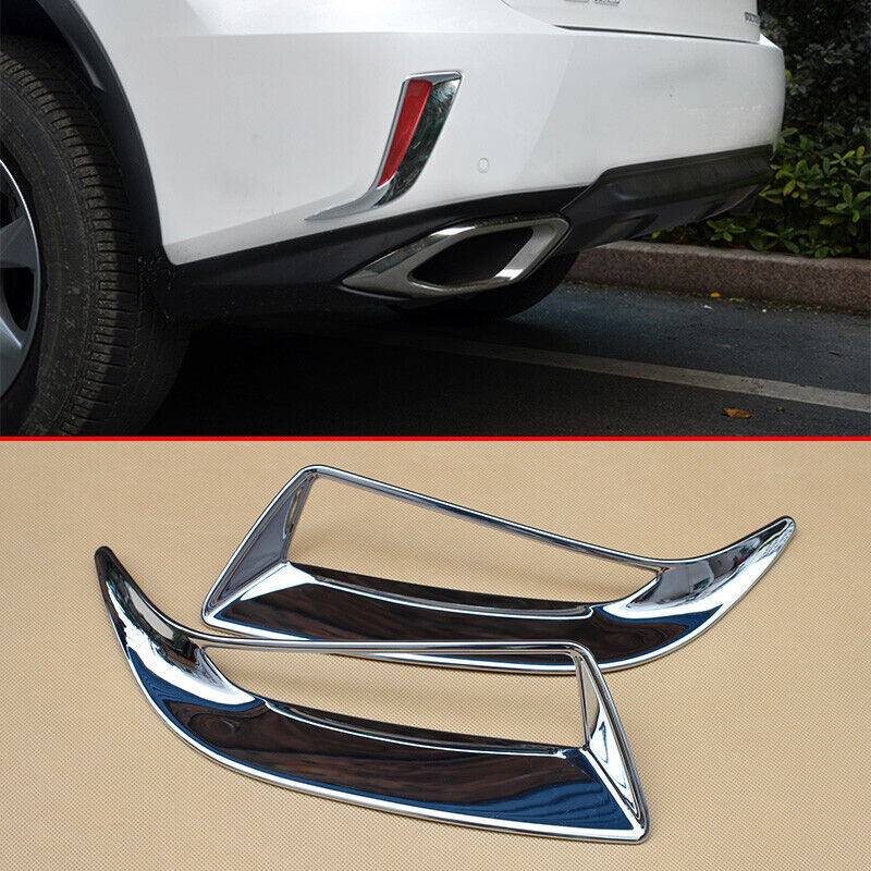 Chrome Rear Bumper Fog Light Cover Trim for Lexus RX450h RX350 RX200t 2016-2019