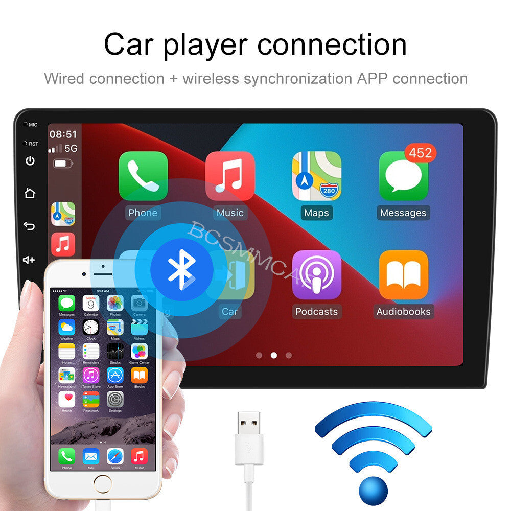 Car Radio For Carplay Stereo GPS Navi 2G+64G Fit for Toyota Sequoia 2008-2019