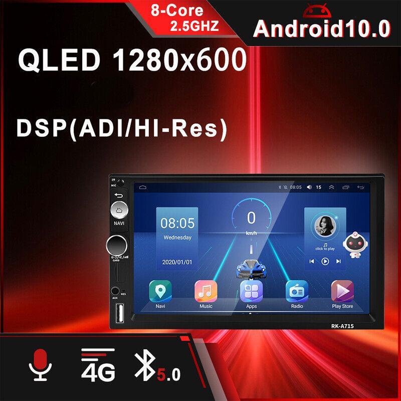 7-inch Android 10.0 Reverse 2DIN Car Radio Stereo Carplay GPS Wifi 4+64G FM/RDS/AM n