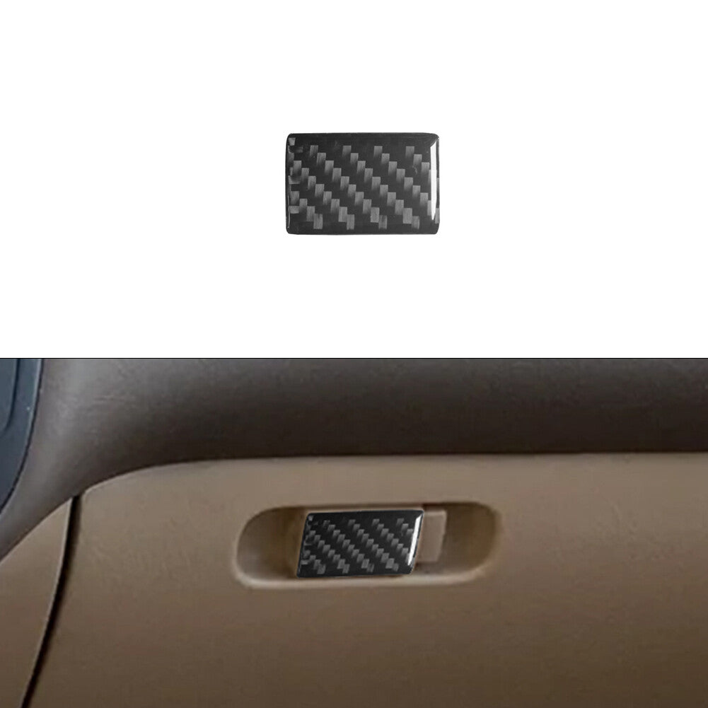 Carbon Fiber Interior Glove Box Handle Panel Cover Trim for Honda for Civic 2003-05