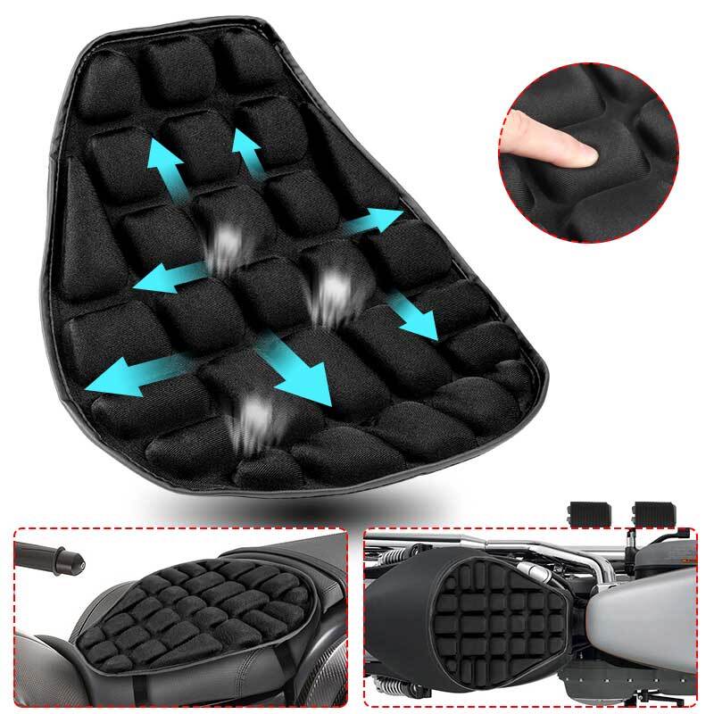 Motorcycle 3D Comfort for Seat Cushion Pillow Pad Pressure Relief Cover Universal
