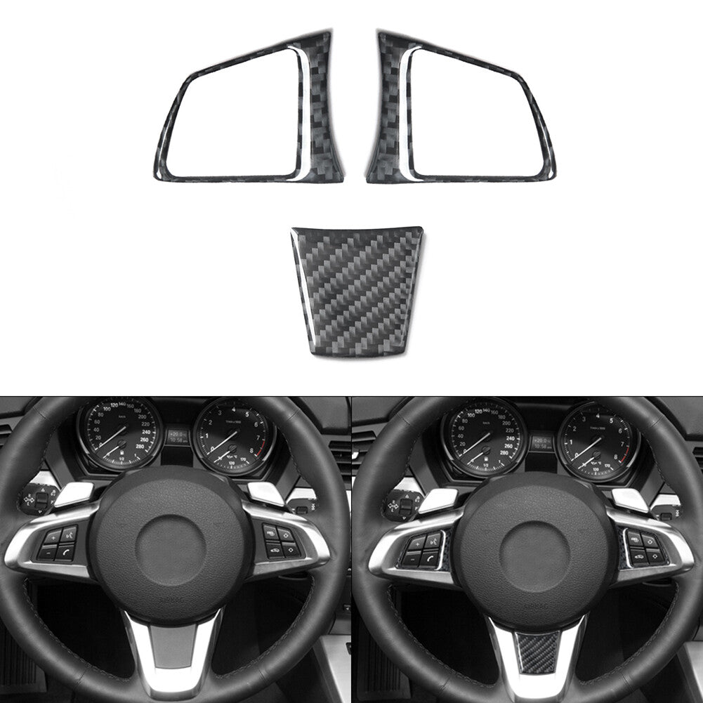For 6Series E63 E64 2004-2007 Carbon Fiber Central Console Panel Cover Trim v