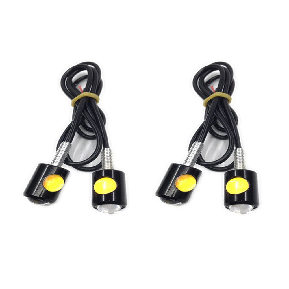4-piece universal for mini motorcycle LED turn signal indicator amber flashing light - n