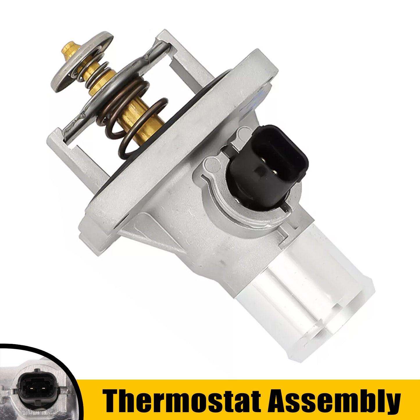 Engine Coolant Thermostat Assembly Housing With Sensor for Chevrolet 96984104 Q