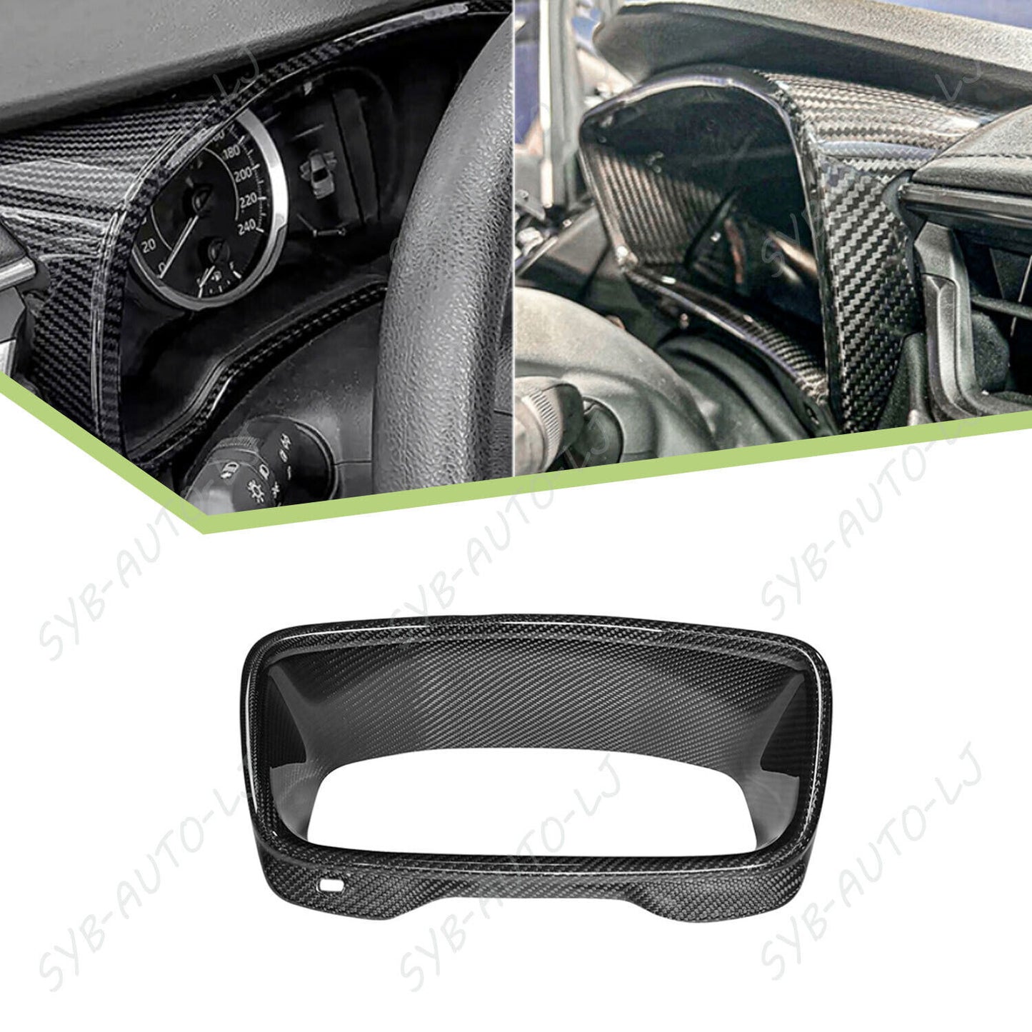 Dry Carbon Dashboard Instrument Frame Cover Decor For 23-25 GR for Corolla Hatchback n