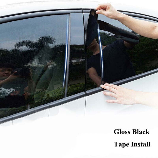 2009-2014 Decal Cover Pillar Posts 6pcs Door Trim Window Trim Fit for Acura TSX
