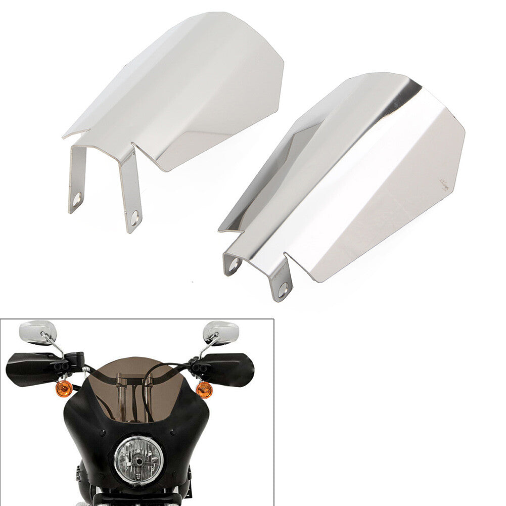 Chrome Hand Guards Guard for Harley Touring Road Street Electra Glide FLHT FLHR Q