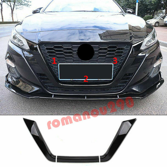 Fit for Nissan Altima 2019-2022 Glossy Black Car Front Grille Frame Cover Trim