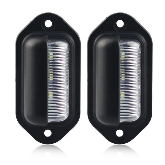 6LED Car Number License Plate Lights Bulbs White Lamp Exterior Signal Lamps