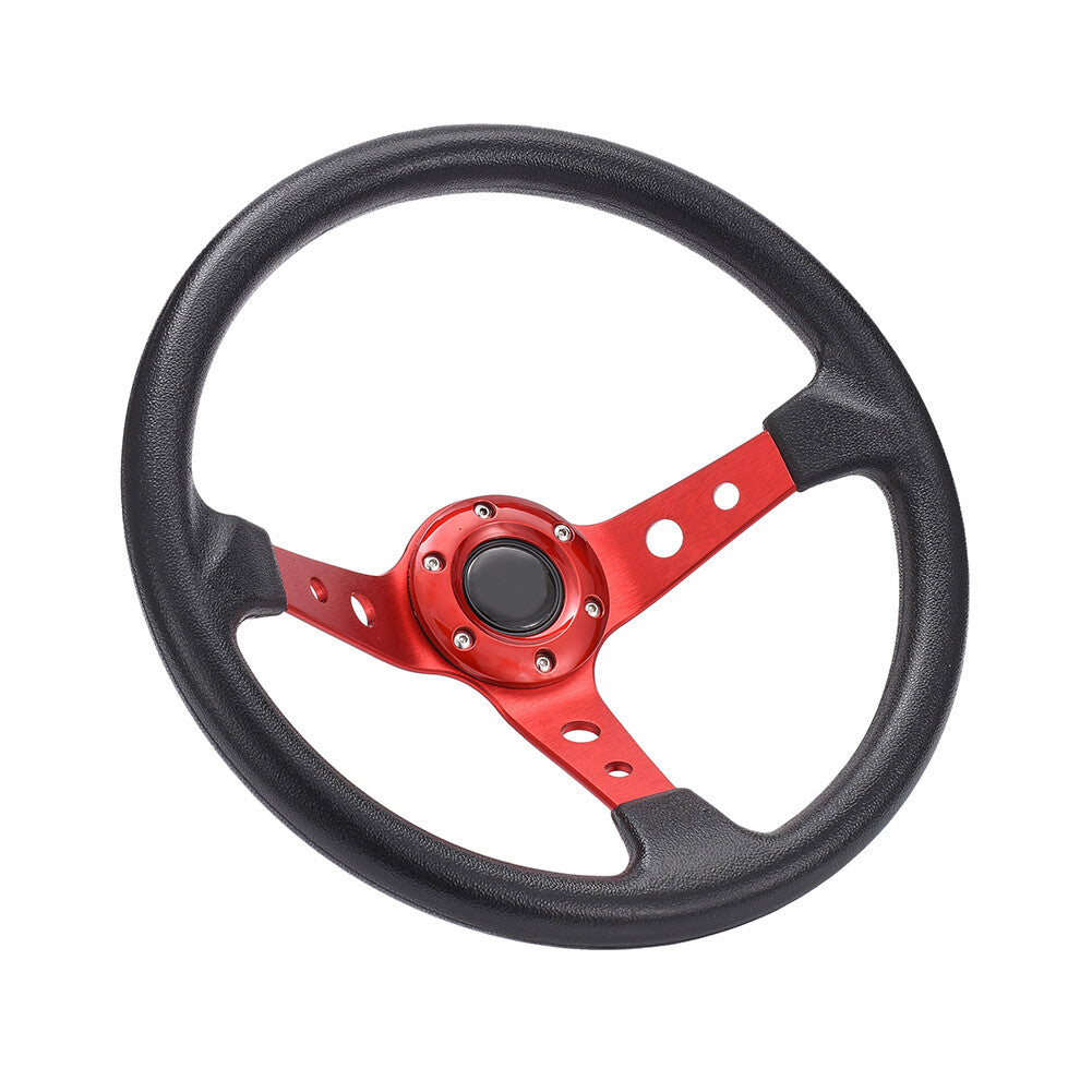 34.5CM 6 Bolt Car Racing Steering Wheel W/ Horn Button Sports Drifting Wheel