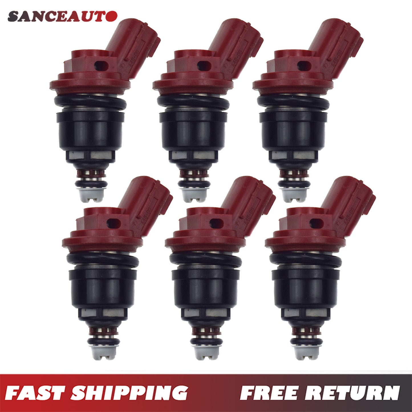 6-piece fuel injector pack suitable for Infiniti I30 1996-1999 and Maxima 1992-99 16600-96E01- n