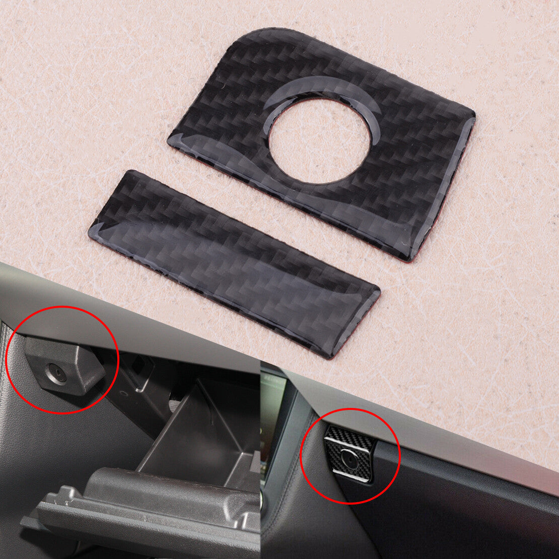 Carbon Fiber Storage Box Switch Cover Trim Fit for for Mustang 2015-2019 v