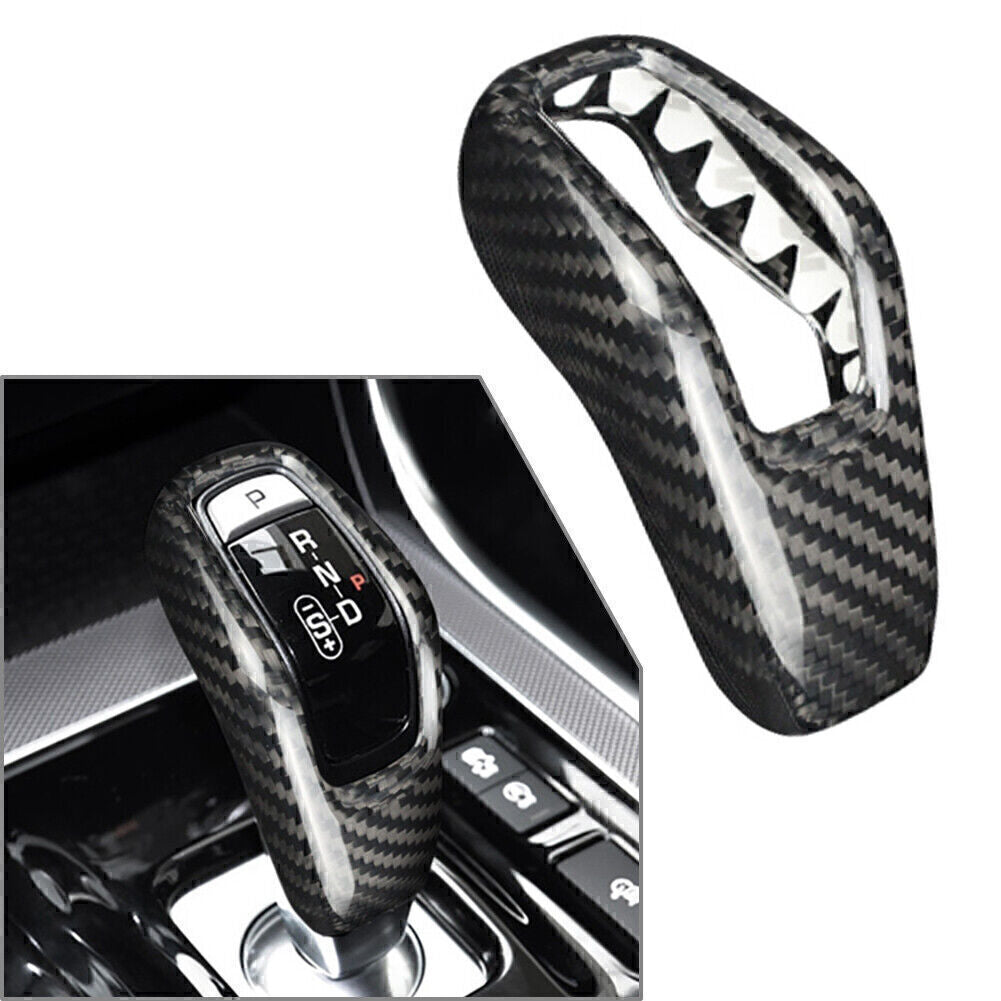 For 2018-2021 19 for Land Rover Range Sport Carbon Fiber Gear Shift Knob Cover Trim