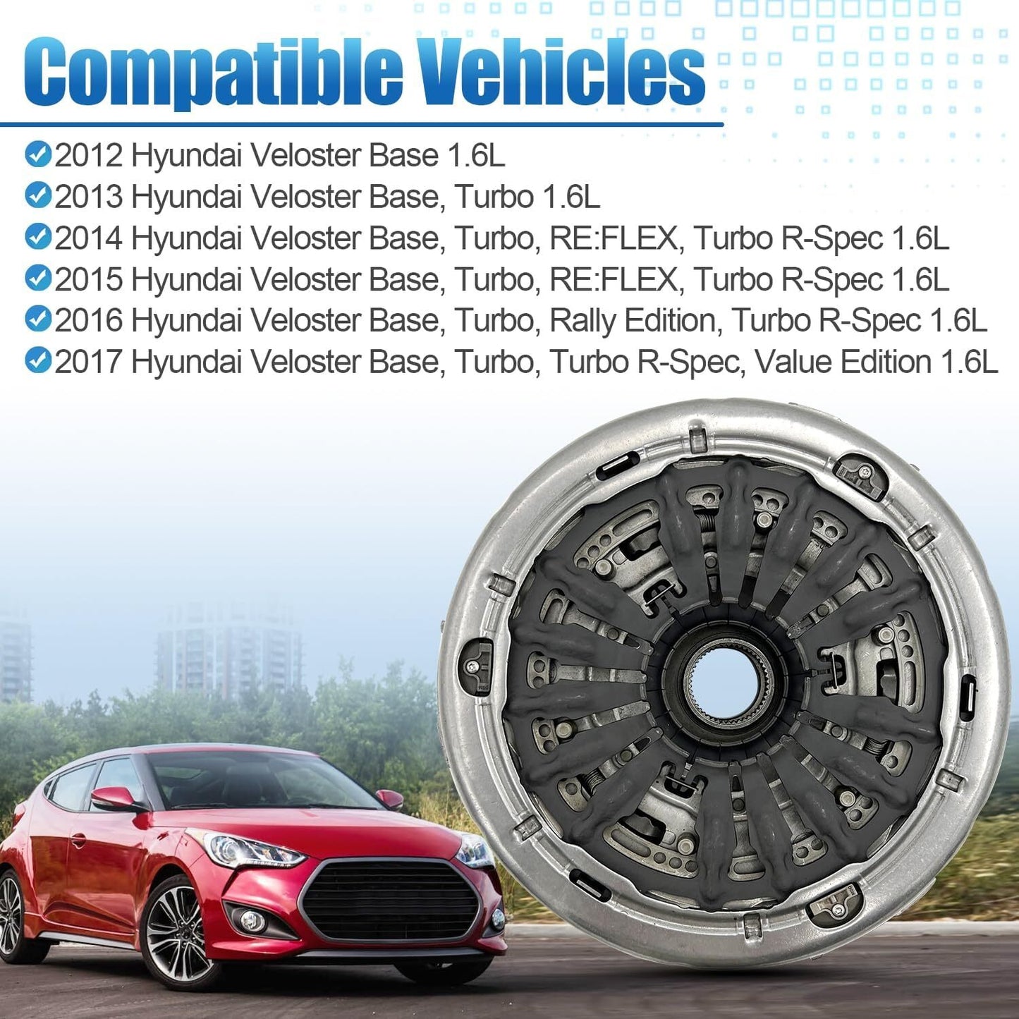 41200-2A001 Transmission Double Clutch Set for Hyundai for Veloster 1.6L 2012-2017