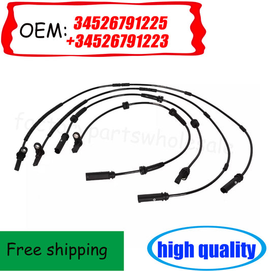 4Pcs ABS Speed Sensor For Front + Rear L + R F30 F32 34526791225 34526791223 n
