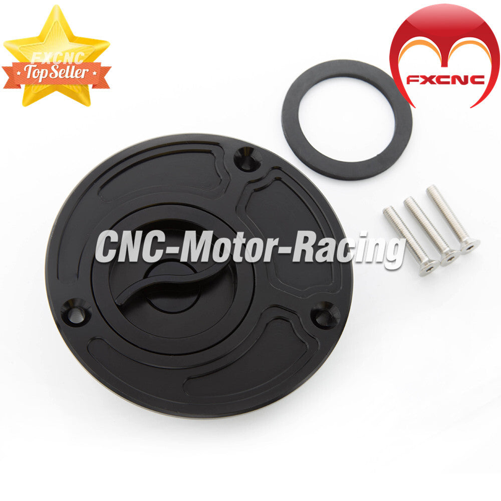 Black keyless fuel filler cap suitable for Yamaha YZF 1000/600 R1 R6 1998-2011