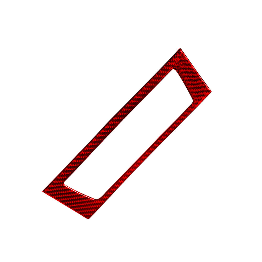 Red Carbon Fiber Driver Door Control Cover Trim For Hilux 2015-21 Type B v