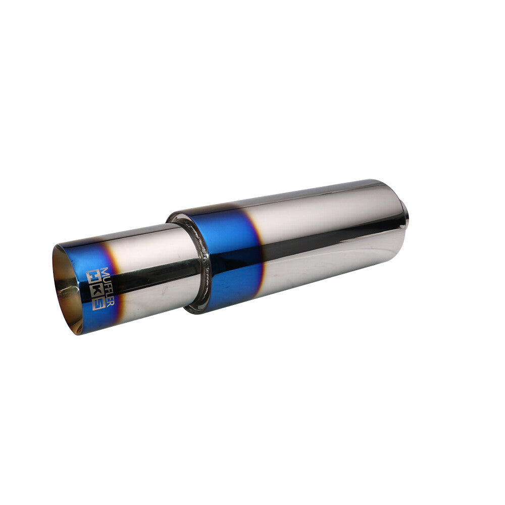 2.5 inlet Straight Flow Racing Exhaust Muffler OD 4inch Body 5 520mm