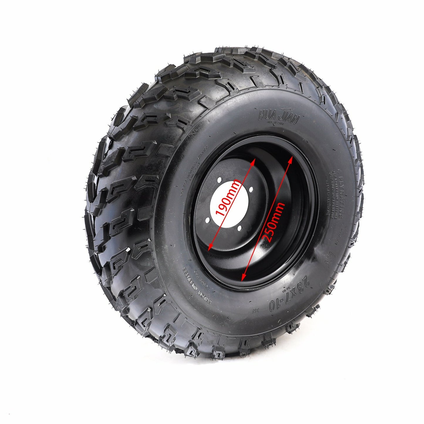 10-inch all-terrain vehicle tire rim 23x7-10 23x7x10 tire wheels suitable for four-wheel off-road vehicles, lawnmowers, and Kazuma go-karts.