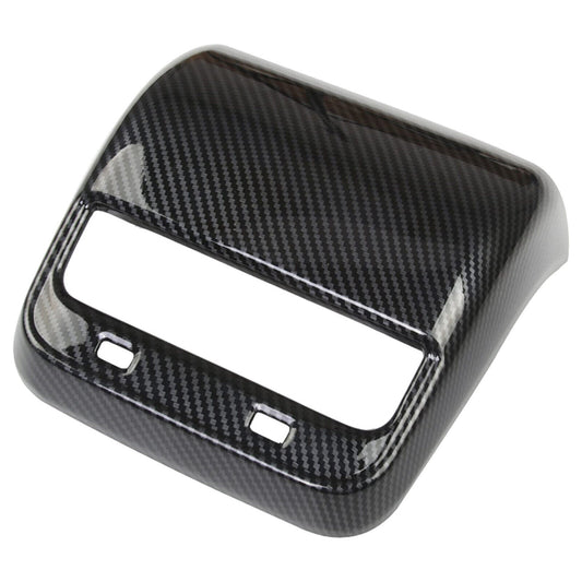 Smooth carbon fiber rear vent socket cover trim for Model 3/Y US 17-23- n