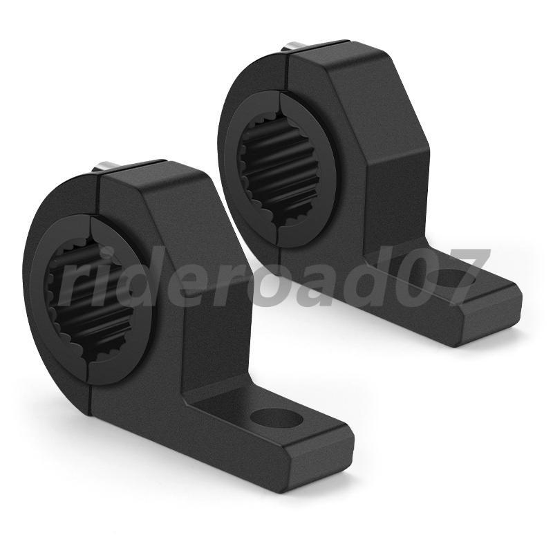 Motorcycle CNC Headlight Spot Light Bracket Mount Fog Tube Fork Clamp Holder