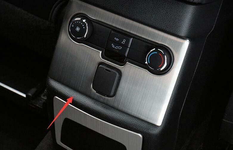Back Row Console AC Switch Panel Trim for Ford Explorer 2016-19 Silver Titanium