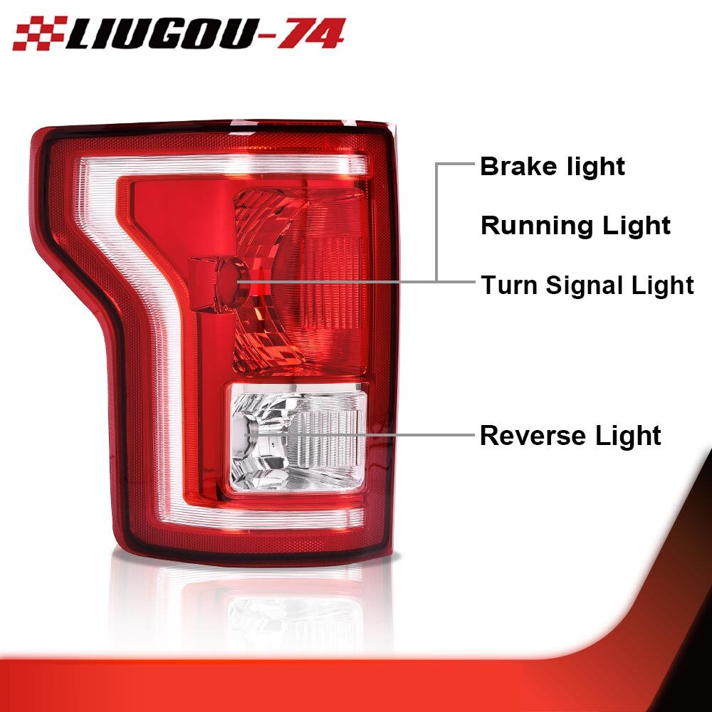 Suitable for 2015, 2016, and 2017 F150 taillight left driver side 1 piece- v
