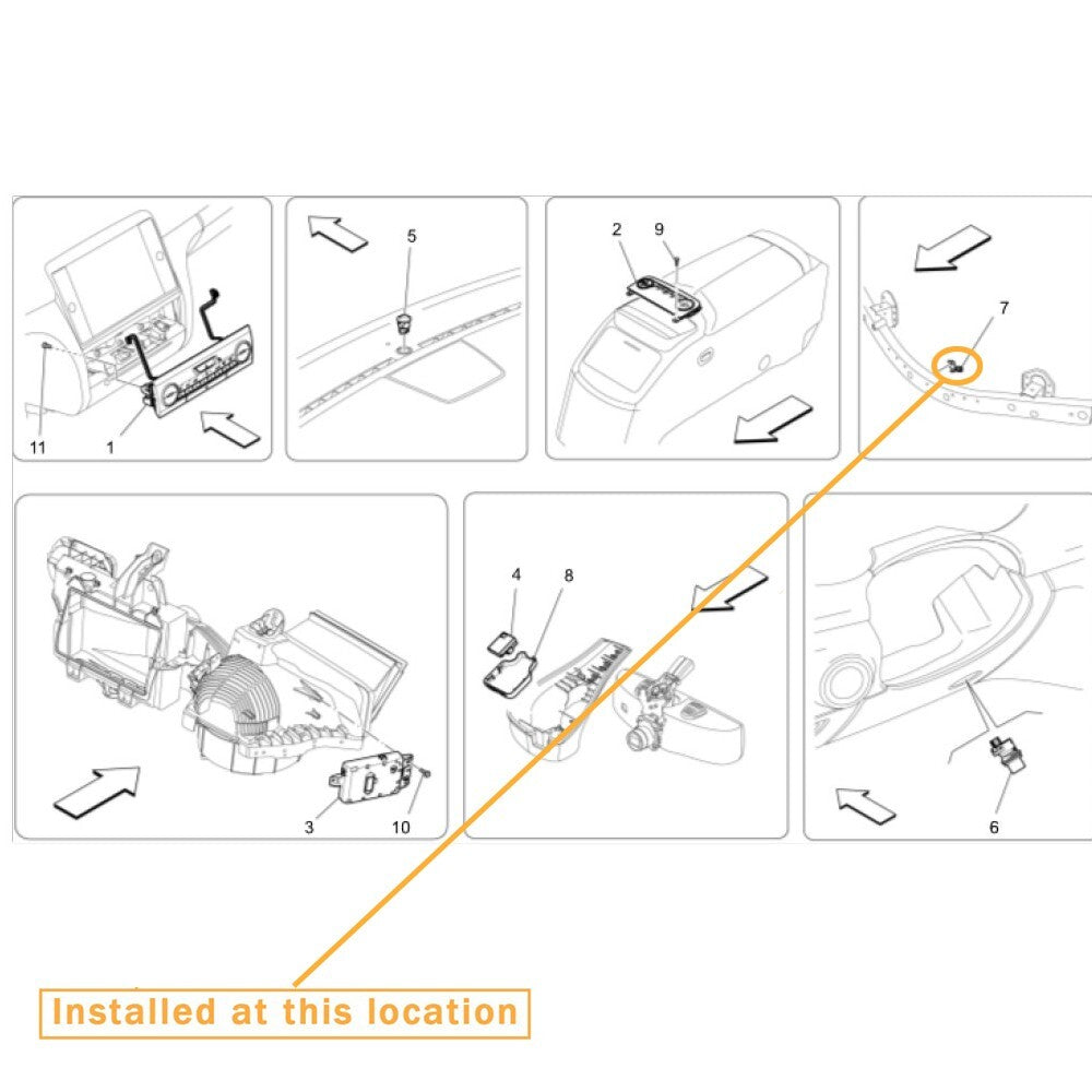 Equipment Manufacturer ( ): 675000358- ( for Maserati Quattroporte Outdoor Temperature Sensor)