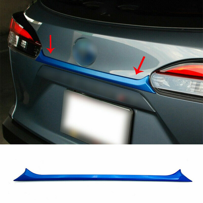 Blue Rear Trunk Tailgate Moulding Trim Strip for Toyota for Corolla Cross 2020-2023