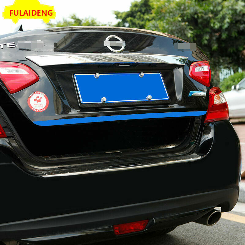 for Nissan Altima Teana 2013-2018 Blue Steel Rear Door Trunk Lid Tail gate Strip