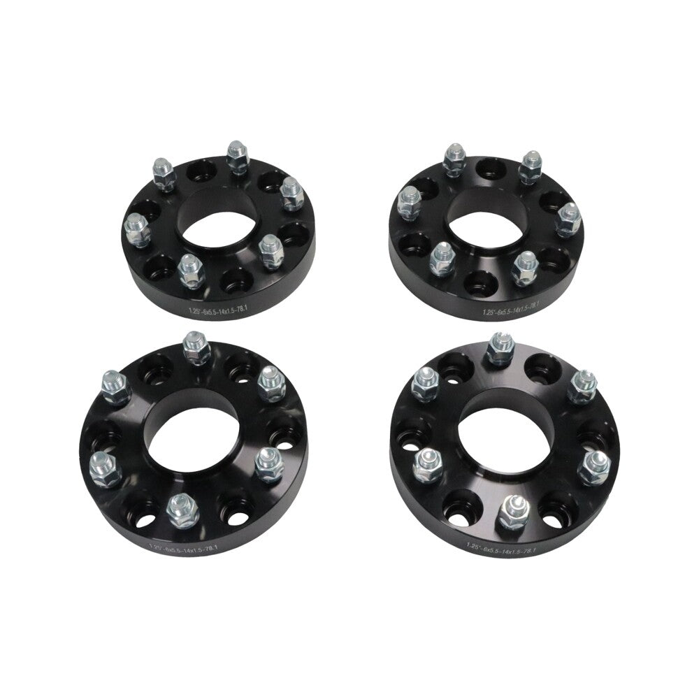 4X Wheel Spacers14x1.5 Studs 78.1mm1.25inch 6x5.5 Hub Bore for Chevrolet