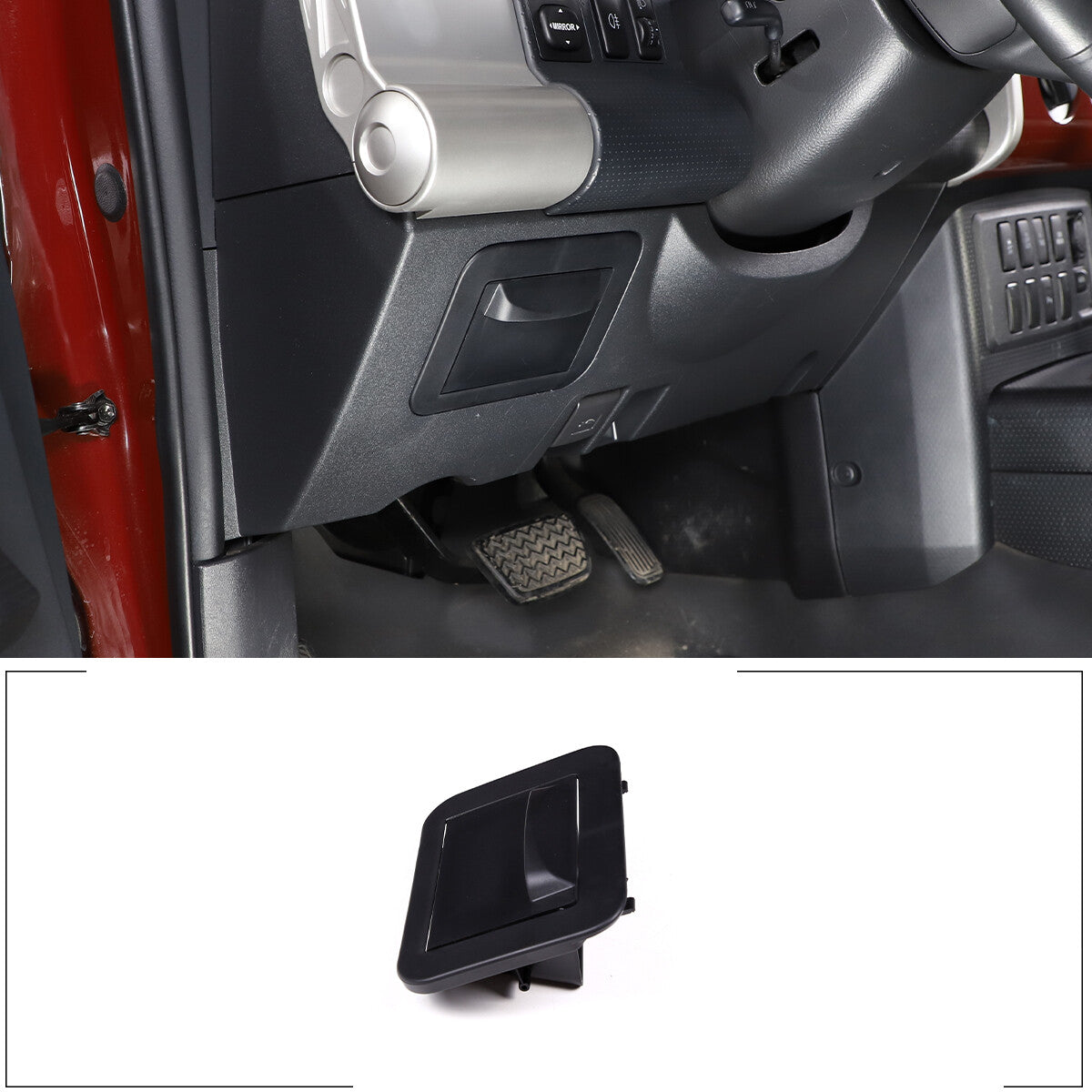 for Dodge for Challenger 2008-2014 Carbon Fiber Interior Window Control Cover Trim- v