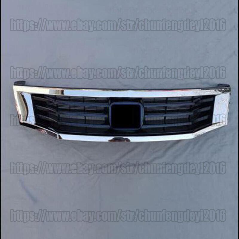 For 2008 - 2010 8th Gen for Honda Accord 4dr Sedan Chrome Front Bumper Grille Trim