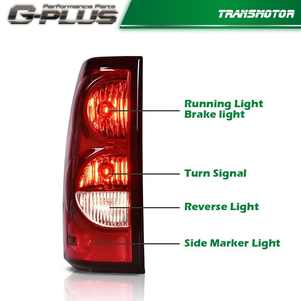 Red Tail Light Brake Light Fits 2003 - 2006 for Silverado 1500 2500 3500 HD - v