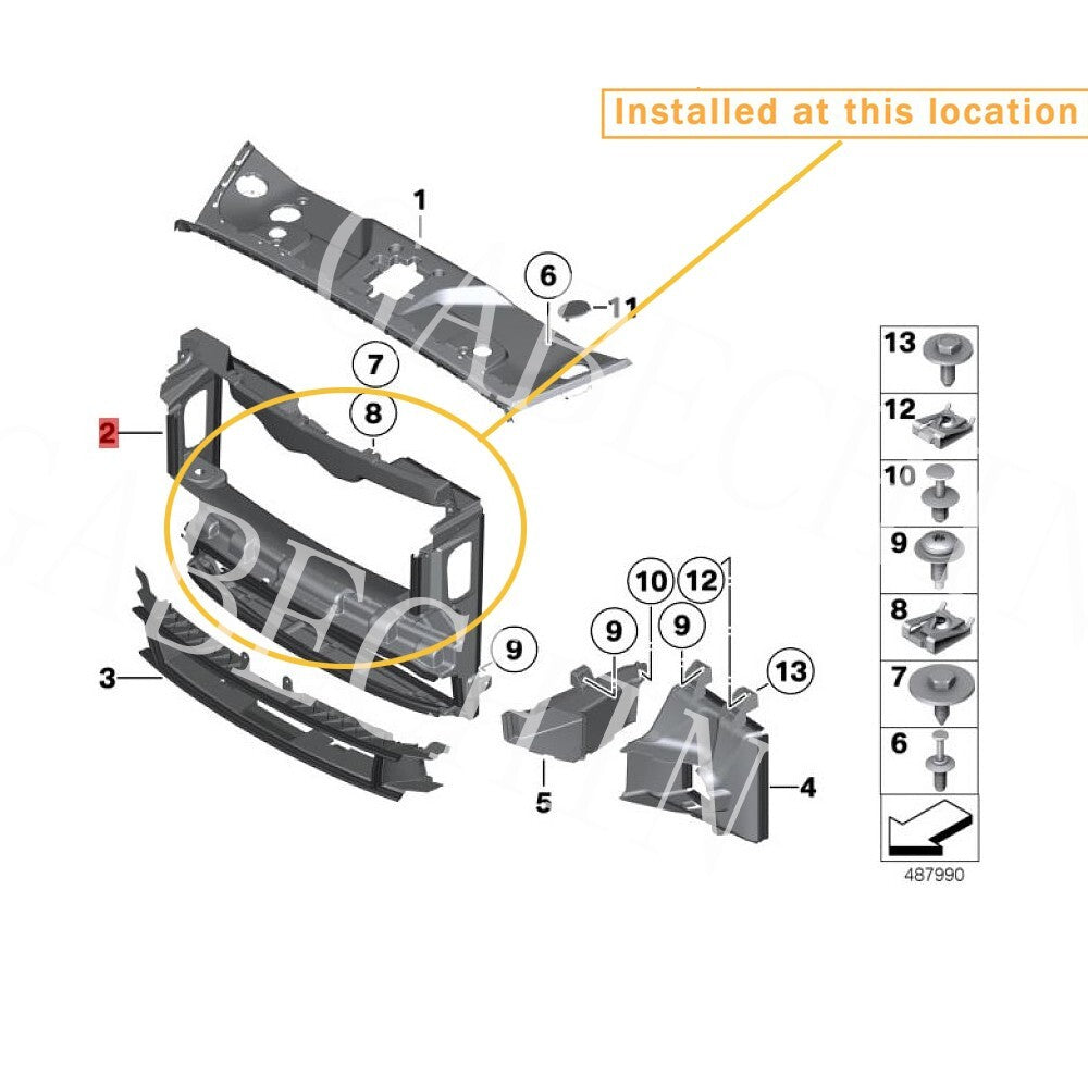 Equipment Manufacturer ( ) for Rolls-Royce Wraith  Dawn Radiator Piping: 51647301405