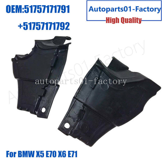1Pair Left+Right Bulkhead Cover Engine Partition Bay Fits for BMW X5 E70 X6 E71