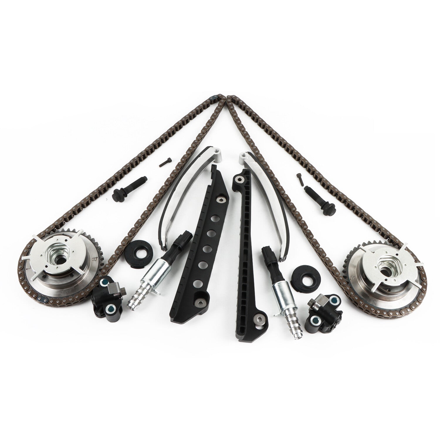 Timing Chain Kit Cam Phaser VCT Selenoid Fits 05-10 for Ford 4.6L TRITON 3-Valve