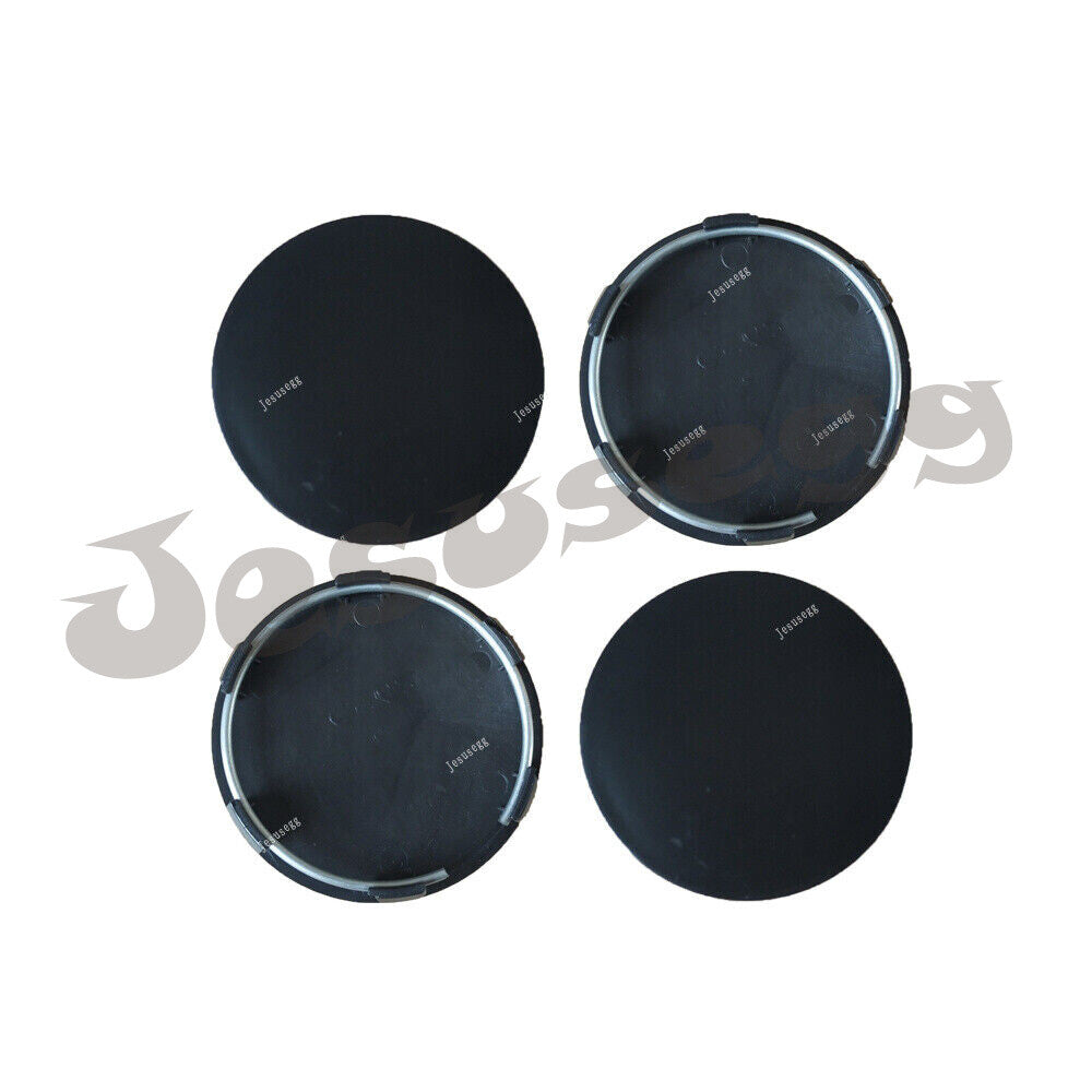 4Pcs 62mm Wheel Rim Center Hub Cap Cover Wheel Center Cap Cover Universal Black Q
