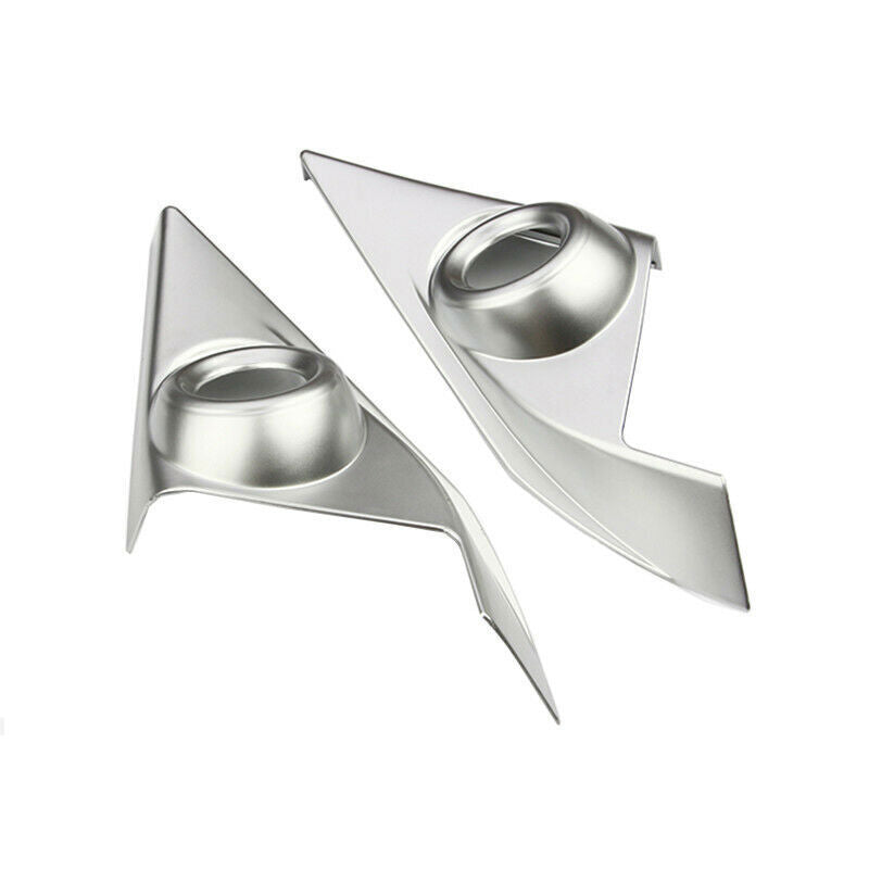 A Post Front Triangle Cover Trim 2 for Honda for Civic 10th 2016-21 Silver Matte