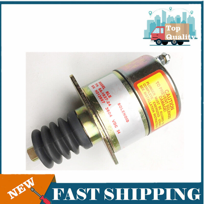 new fuel stop solenoid valve, suitable for excavator parts SA-1637-24 307-1101 24V, .
