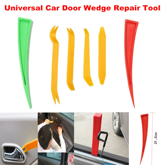 6-piece set of paint mold decoration tools for repairing magnified wedge-shaped dents on vehicle doors and windows - n